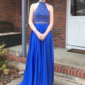 Sapphire Two-Piece Prom Dress